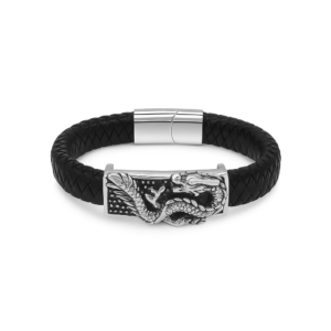 צמידים דמוי עור עם אלמנטים לגבר